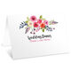 White Floral Bunch Folded Place Cards Image 2 of 4